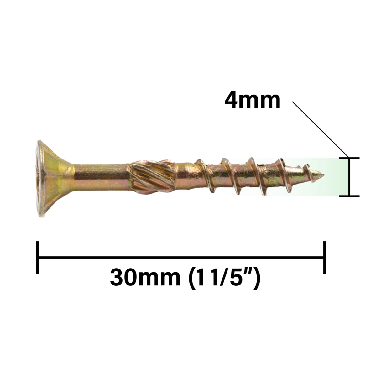 Rikä MPSRX010 4.0 x 30mm RX High Performance CSK Pozi Multi Purpose Screw 1500pk
